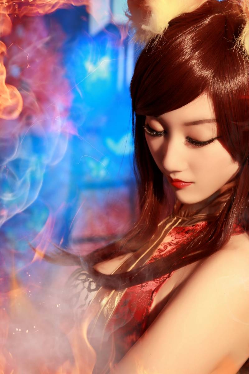 Cosplay福利/兽耳巨乳美女王者荣耀妲己少女阿狸Cosplay福利番号