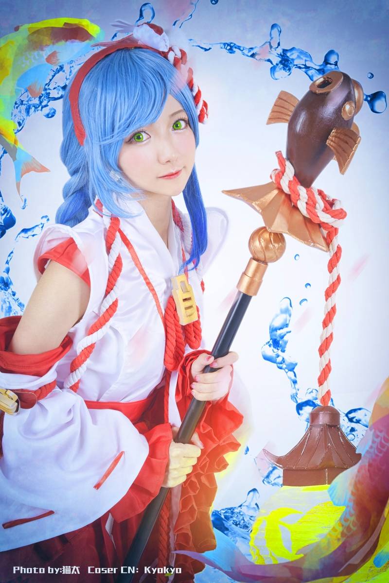 Cosplay福利/绝对领域福利白丝王者荣耀大乔美腿诱惑Cosplay番号