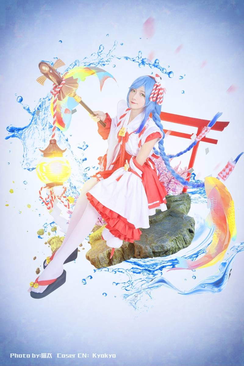 Cosplay福利/绝对领域福利白丝王者荣耀大乔美腿诱惑Cosplay番号