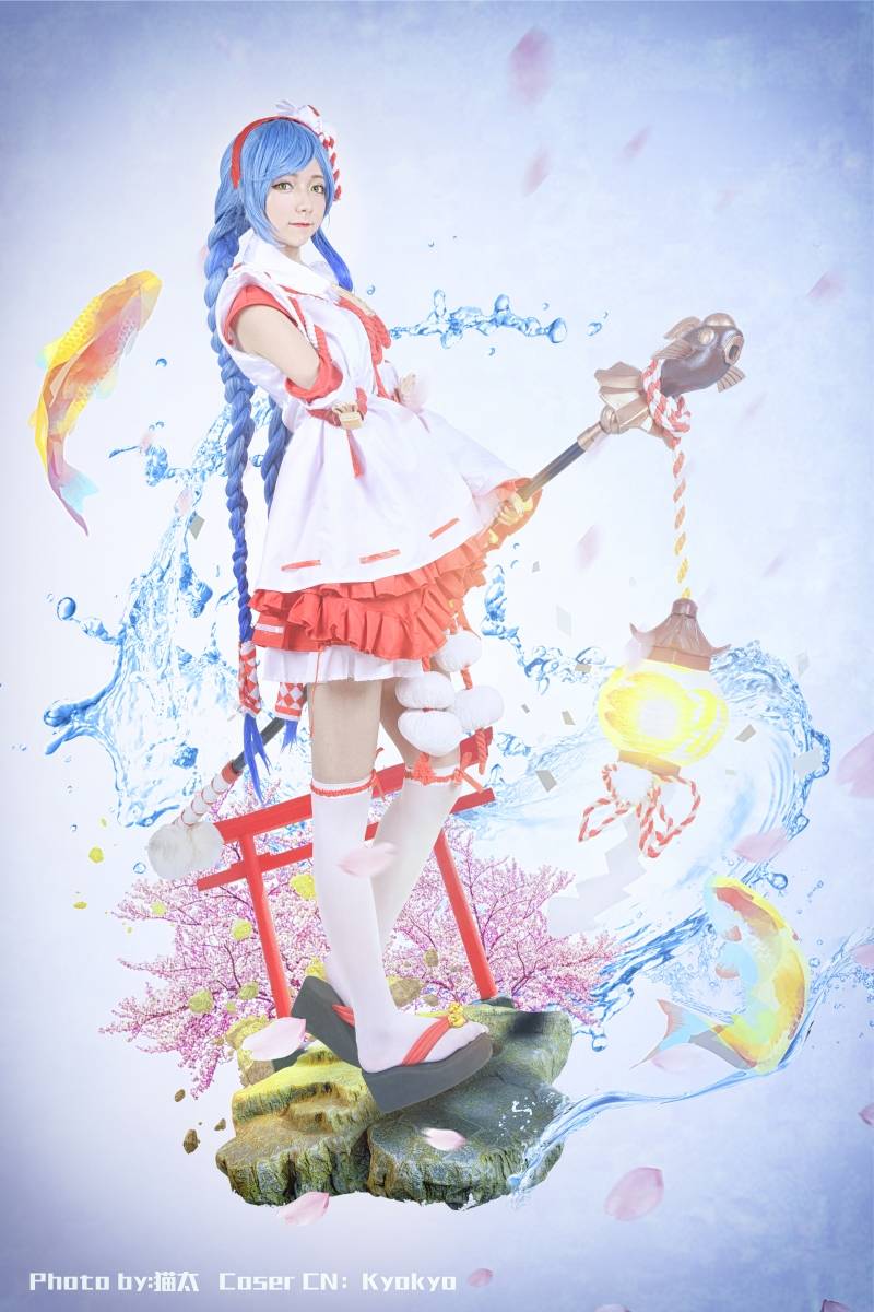 Cosplay福利/绝对领域福利白丝王者荣耀大乔美腿诱惑Cosplay番号