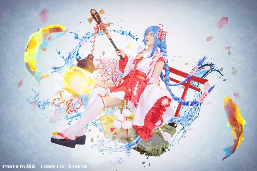 Cosplay福利/绝对领域福利白丝王者荣耀大乔美腿诱惑Cosplay番号