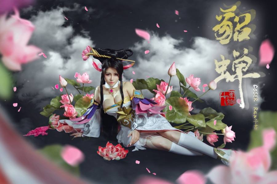 Cosplay福利/王者荣耀貂蝉真人古风巨乳美女Cosplay福利图片