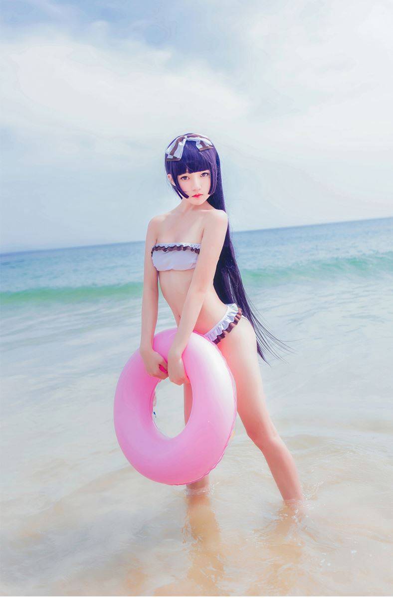 Cosplay福利/桜桃喵腿玩年Cosplay五更琉璃比基尼美女胖次福利
