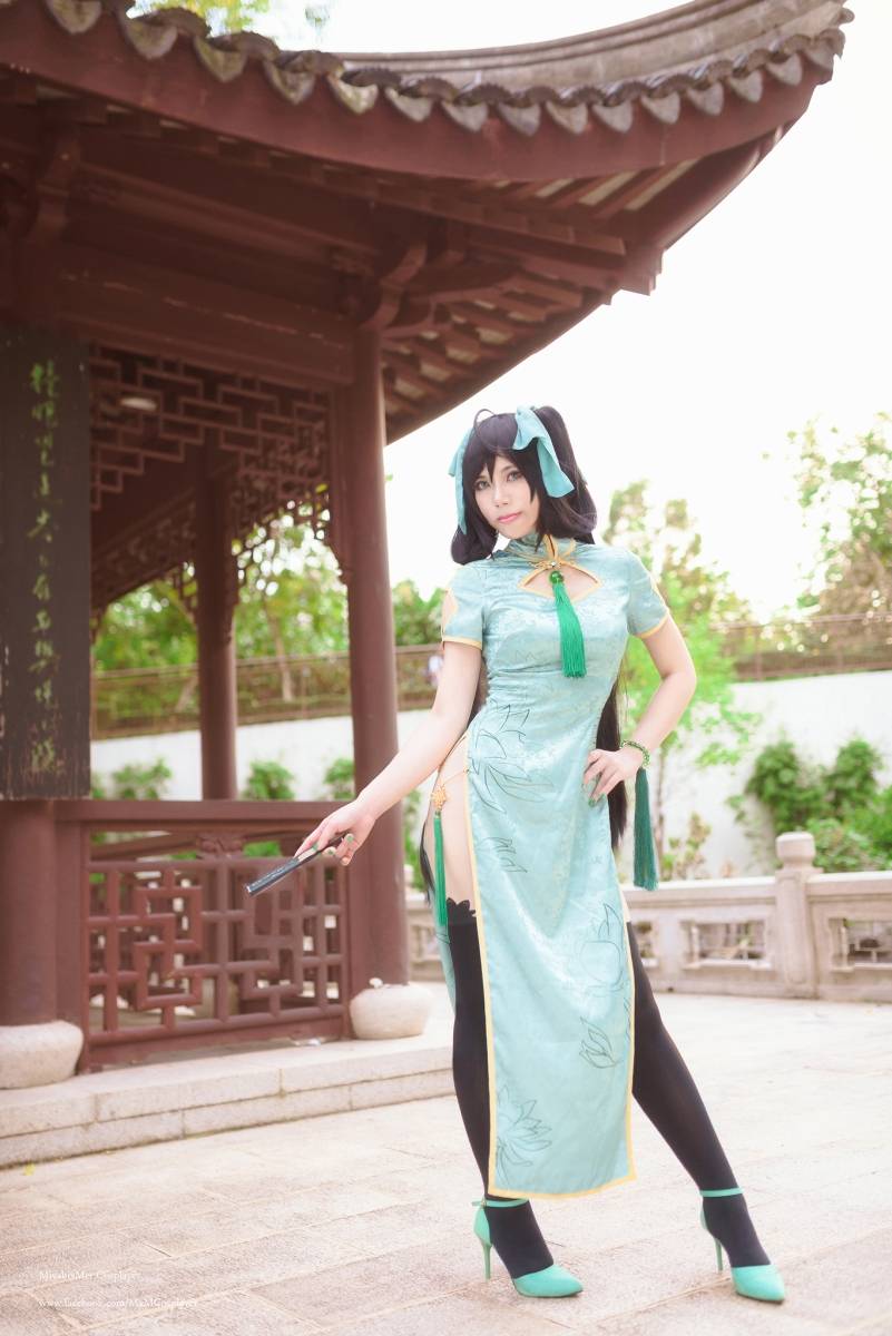 Cosplay福利/王者荣耀孙尚香同人旗袍黑丝诱惑Cosplay福利