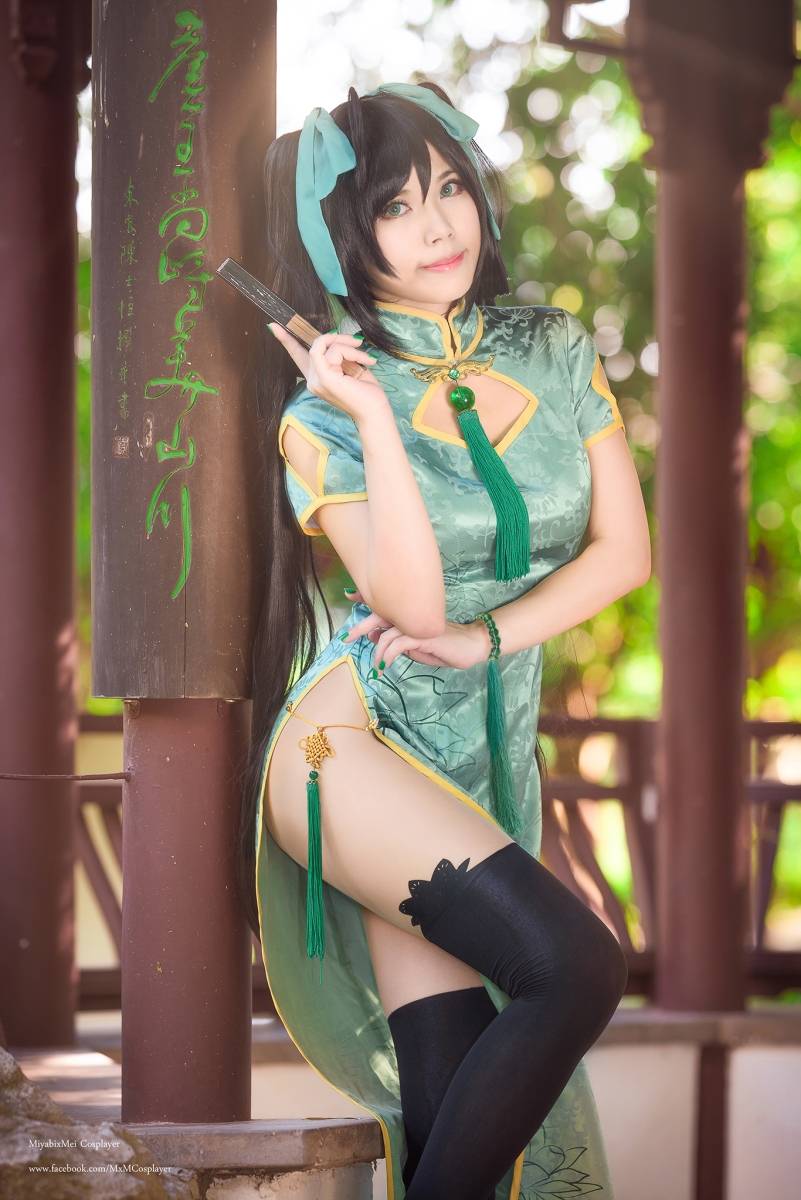 Cosplay福利/王者荣耀孙尚香同人旗袍黑丝诱惑Cosplay福利