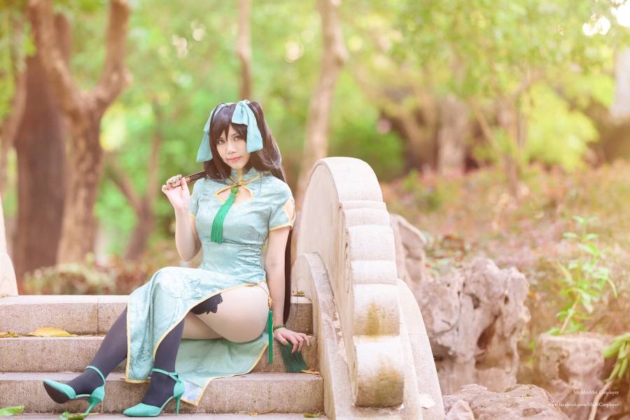 Cosplay福利/王者荣耀孙尚香同人旗袍黑丝诱惑Cosplay福利