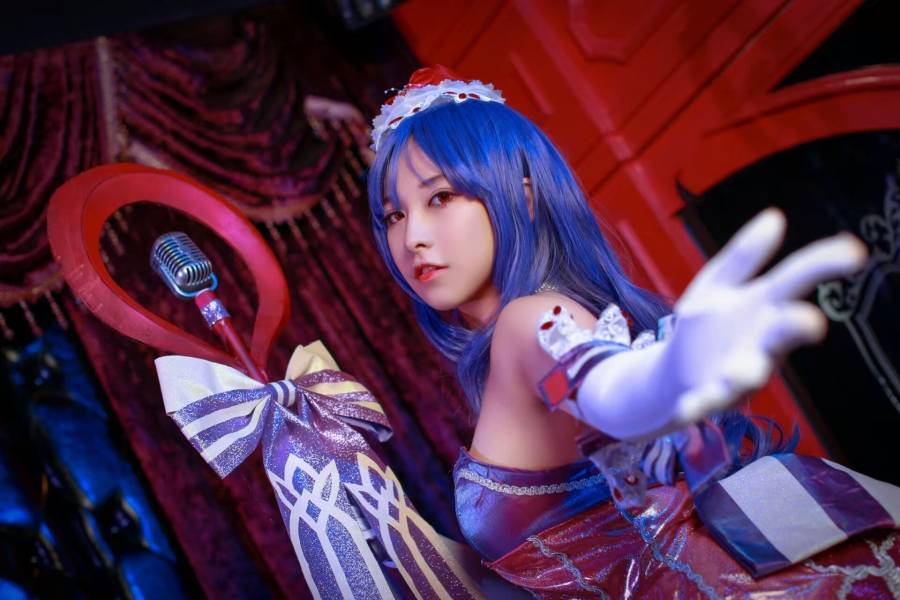 Cosplay福利/半次元宅男福利王者荣耀偶像歌手王昭君白丝Cos福利