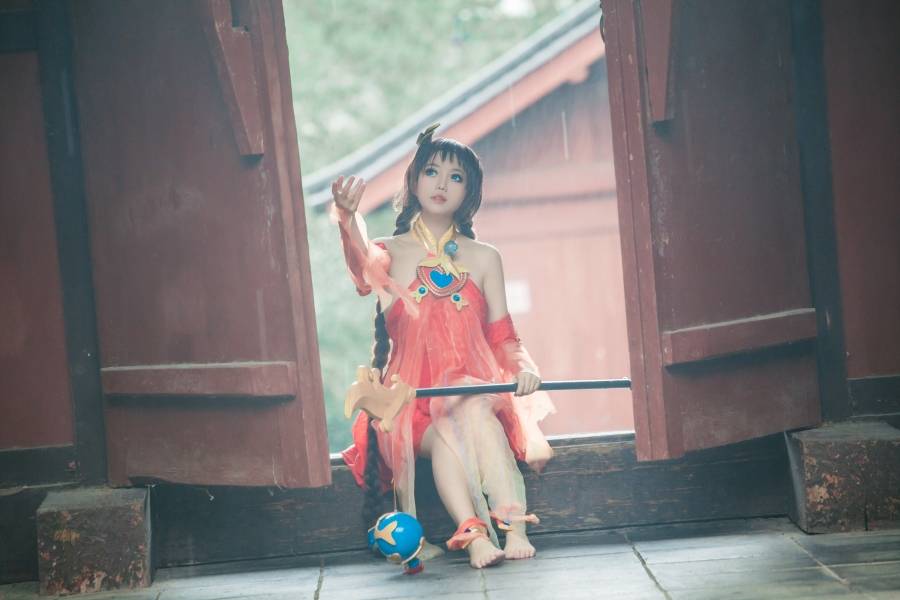 Cosplay福利/王者荣耀沧海之曜大乔萌妹子Cosplay足控福利