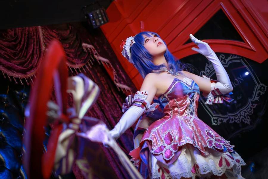 Cosplay福利/半次元宅男福利王者荣耀偶像歌手王昭君白丝Cos福利