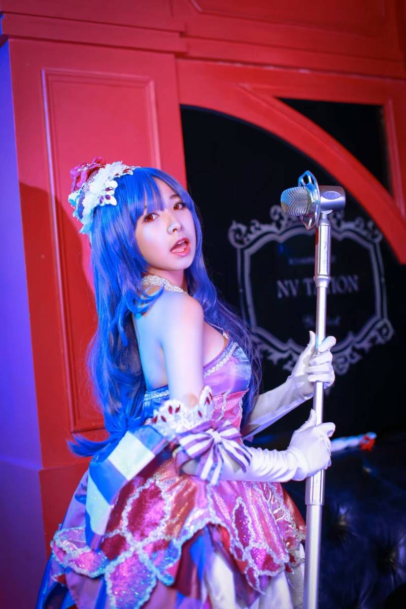 Cosplay福利/半次元宅男福利王者荣耀偶像歌手王昭君白丝Cos福利