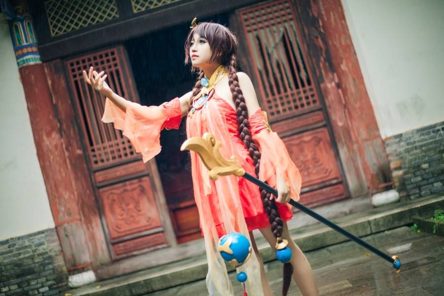 Cosplay福利/王者荣耀沧海之曜大乔萌妹子Cosplay足控福利