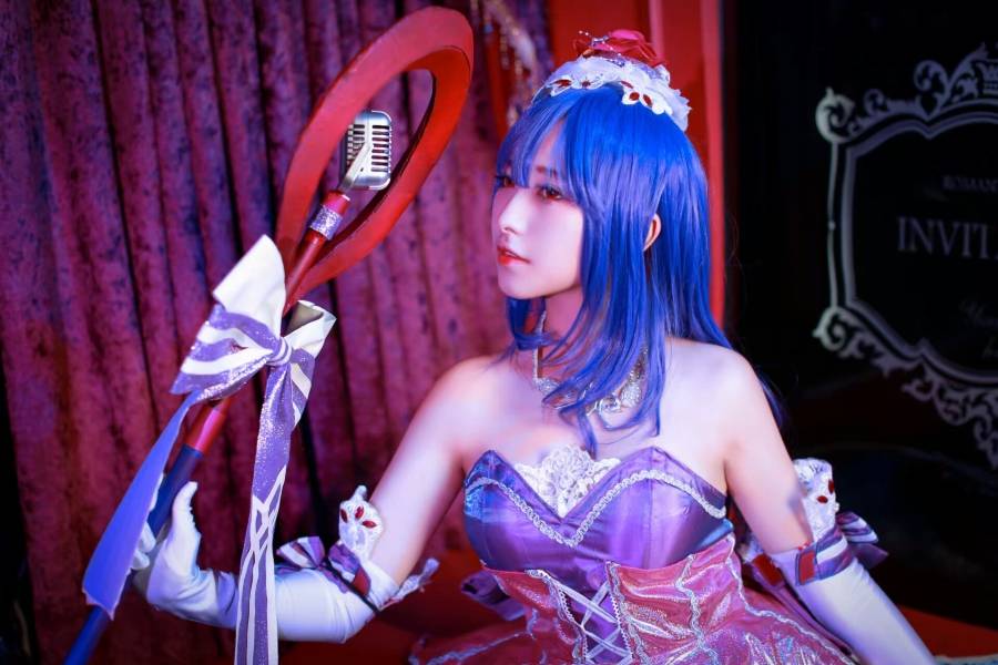 Cosplay福利/半次元宅男福利王者荣耀偶像歌手王昭君白丝Cos福利