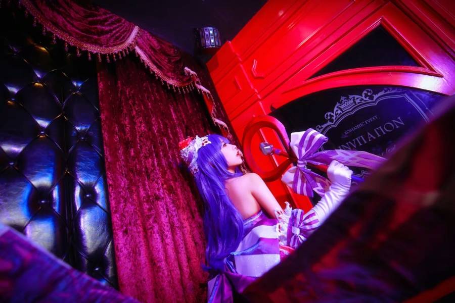 Cosplay福利/半次元宅男福利王者荣耀偶像歌手王昭君白丝Cos福利