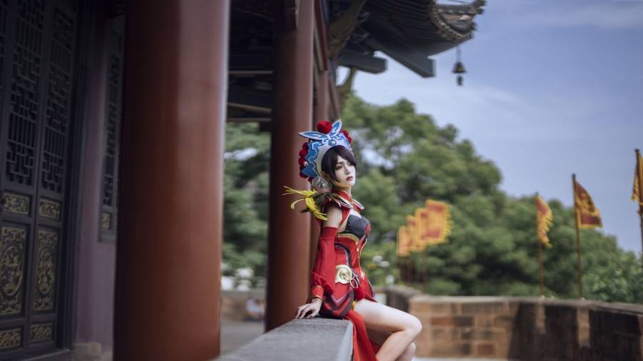 Cosplay福利/性感御姐扮演王者荣耀虞姬霸王别姬Cosplay福利