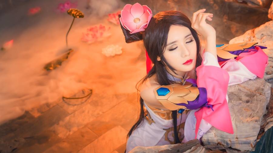 Cosplay福利/绝世舞姬性感美女王者荣耀貂蝉古风美女诱惑Cos图片