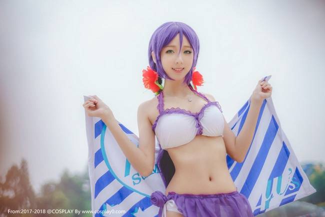 Cosplay福利/东条希Cosplay比基尼美女诱惑胖次无圣光福利