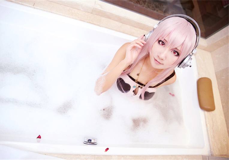 Cosplay福利/可爱萌妹子超级索尼子兔女郎内衣诱惑Cosplay本子