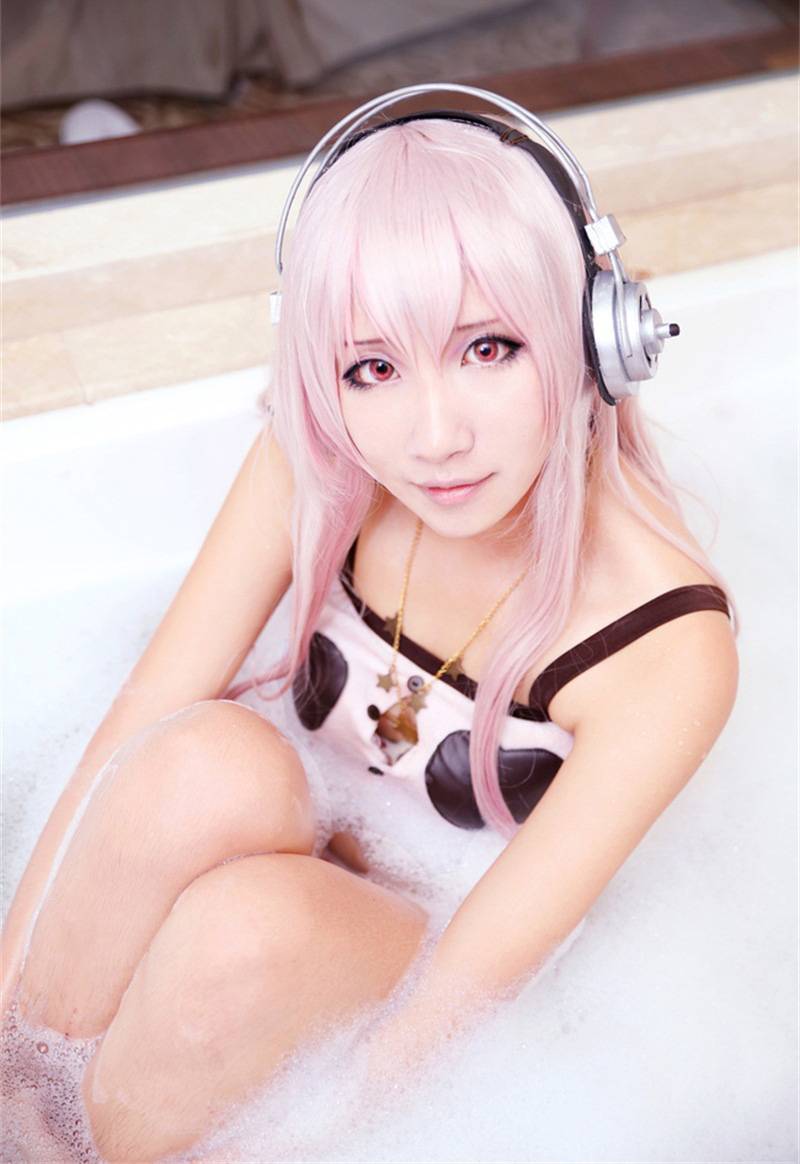 Cosplay福利/可爱萌妹子超级索尼子兔女郎内衣诱惑Cosplay本子
