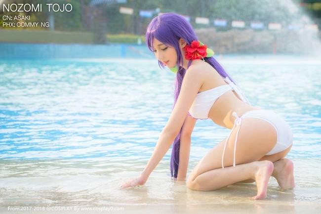 Cosplay福利/东条希Cosplay比基尼美女诱惑胖次无圣光福利