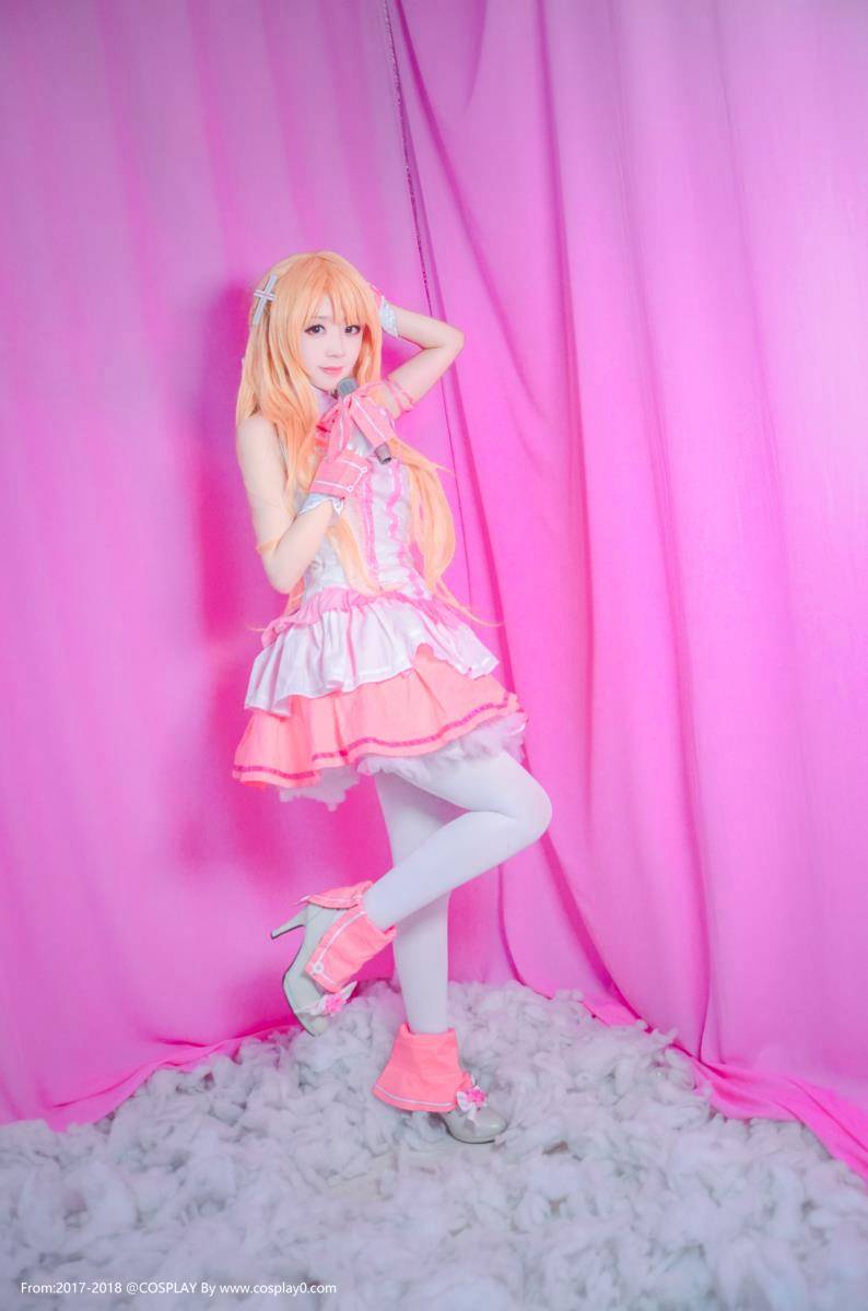 Cosplay福利/刀剑神域亚丝娜同人偶像歌姬Cos白丝萝莉福利图片