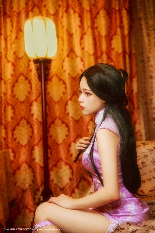 Cosplay福利/巨乳美女王者荣耀露娜同人旗袍Cosplay福利