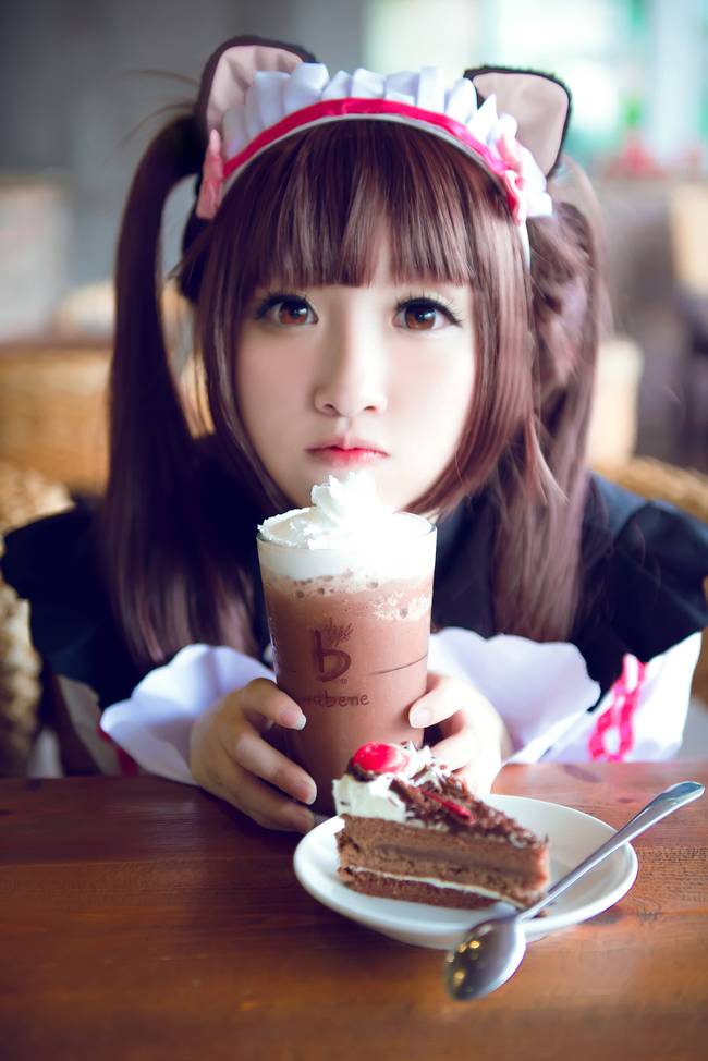 Cosplay福利/Coser板儿时崎狂三女仆装黑丝足控Cosplay福利写真本