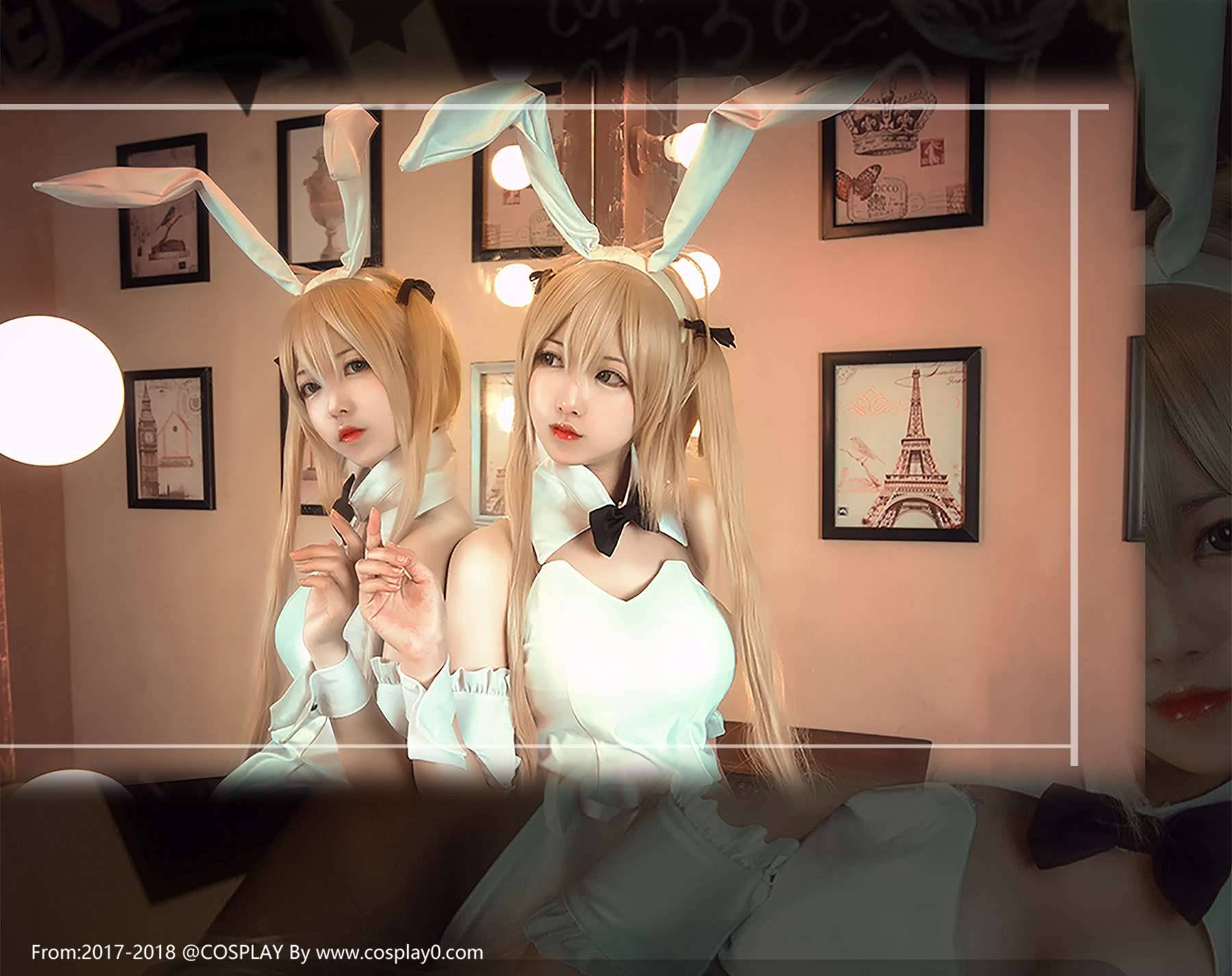 Cosplay福利/缘之空春日野穹穹妹兔女郎黑丝美腿Cosplay福利
