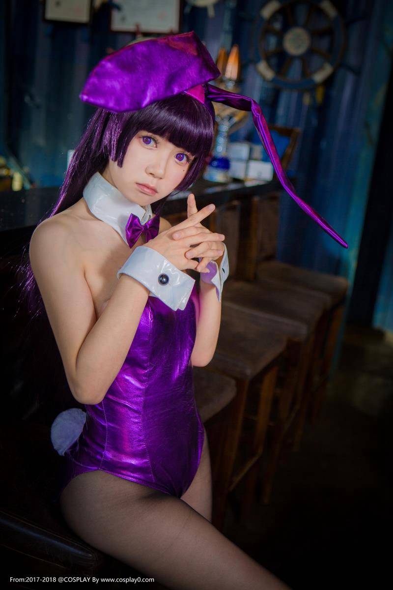 Cosplay福利/白金x五更琉璃高坂桐乃姐妹花兔女郎黑丝Cos福利