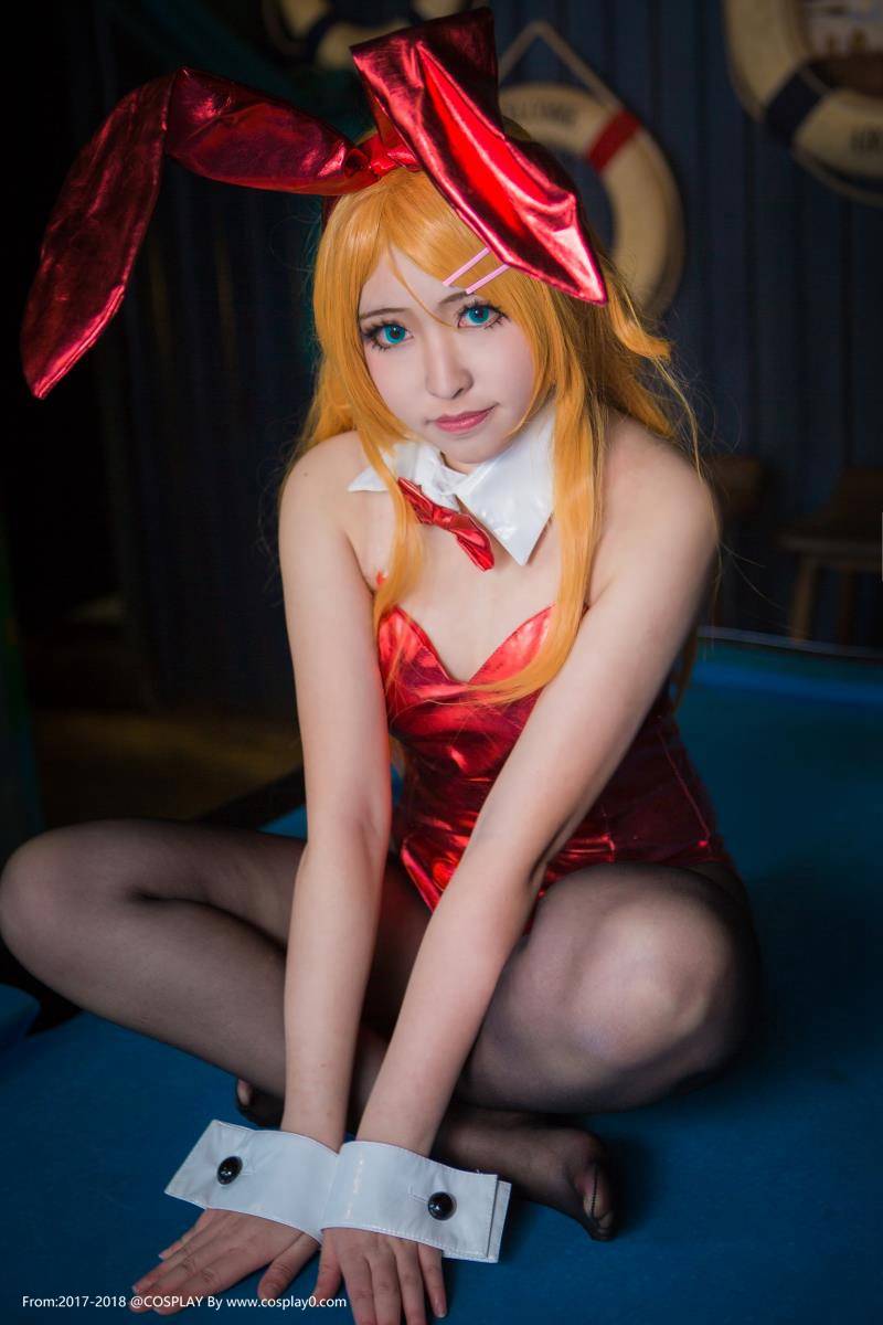 Cosplay福利/白金x五更琉璃高坂桐乃姐妹花兔女郎黑丝Cos福利