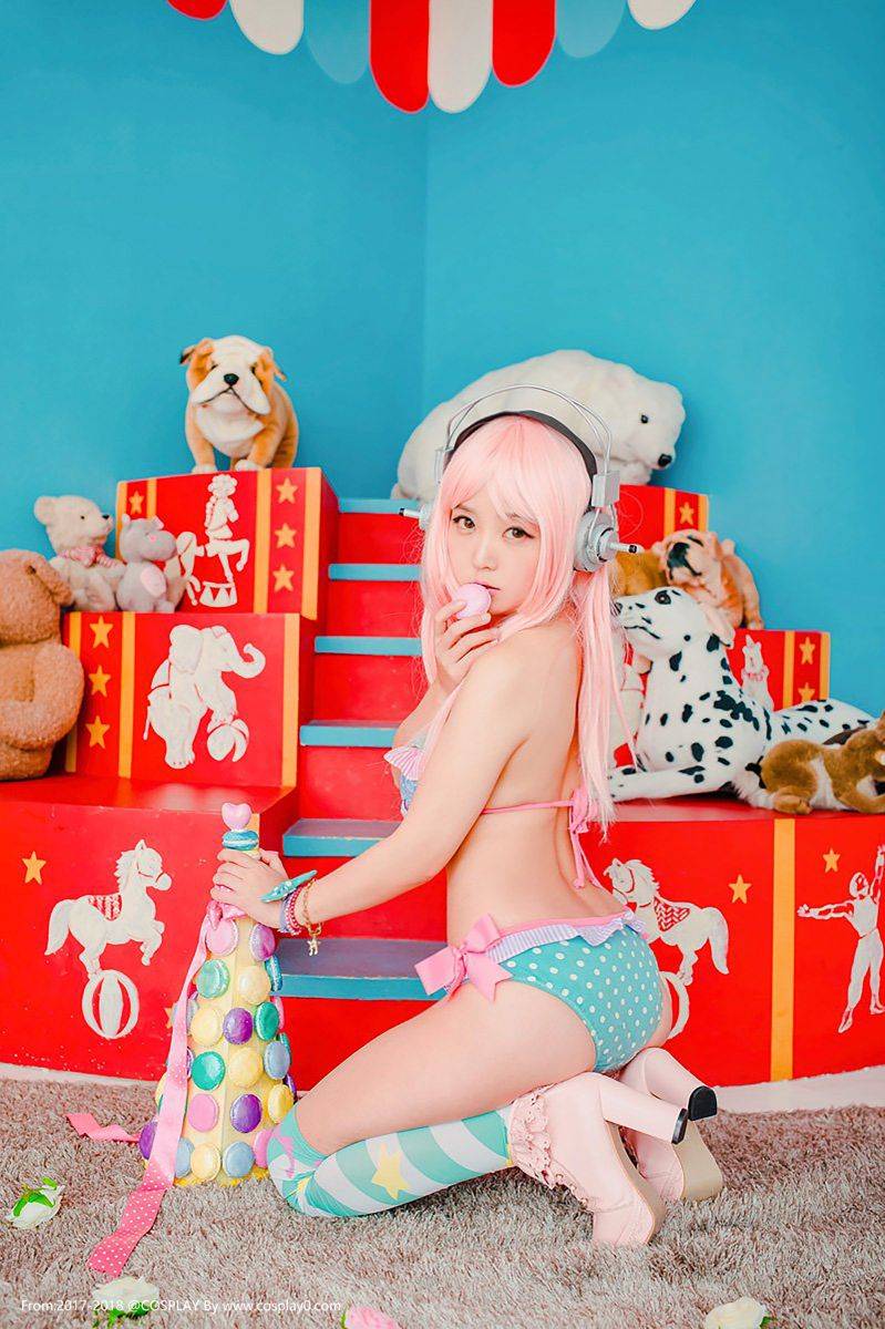 Cosplay福利/巨乳美女超级索尼子私房内衣诱惑无圣光Cos福利