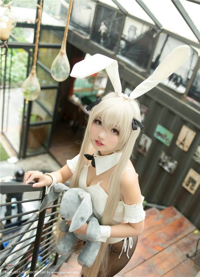 Cosplay福利/兔女郎春日野穹大尺度无下限Cosplay美女黑丝福利