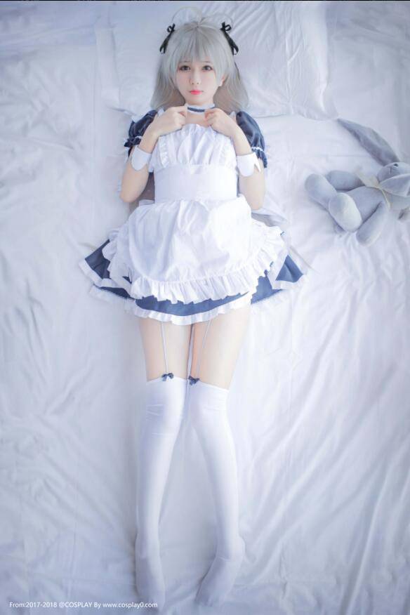 Cosplay福利/二次元美女制服诱惑女仆装春日野穹Cosplay番号