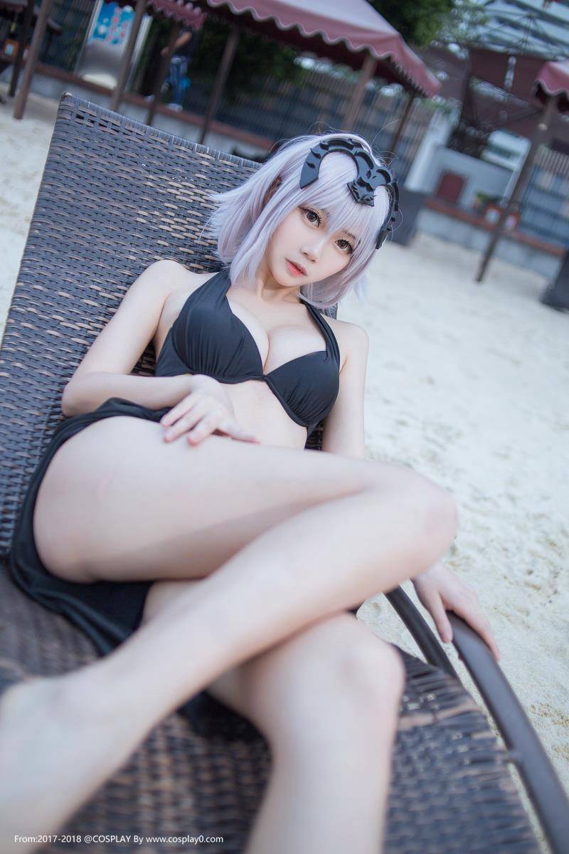 Cosplay福利/鳗鱼霏儿&大肉丸aimee姐妹花贞德内衣诱惑Cosplay福利