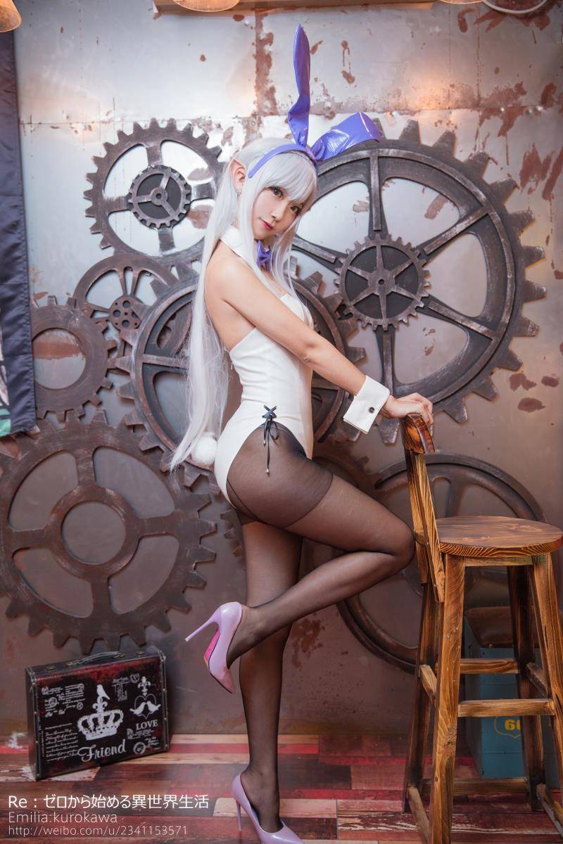 Cosplay福利/Coser黑川爱蜜莉雅兔女郎同人黑丝足控Cosplay福利