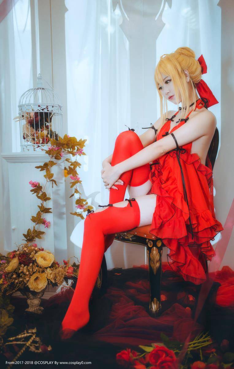 Cosplay福利/色气满满-黑川-尼禄·克劳狄乌斯内衣诱惑Cosplay福利图