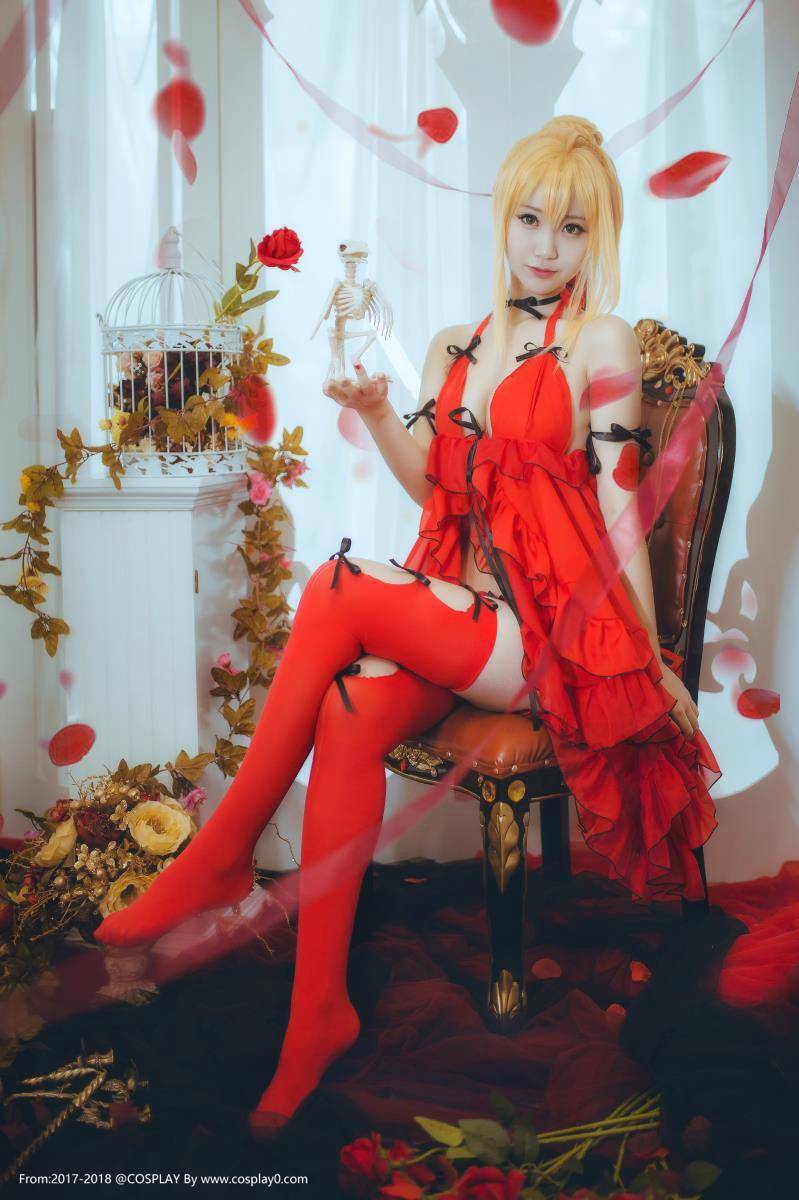 Cosplay福利/色气满满-黑川-尼禄·克劳狄乌斯内衣诱惑Cosplay福利图