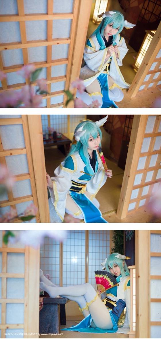 Cosplay福利/萌妹子黑川Fate/GrandOrder清姬二破白丝Cosplay番号