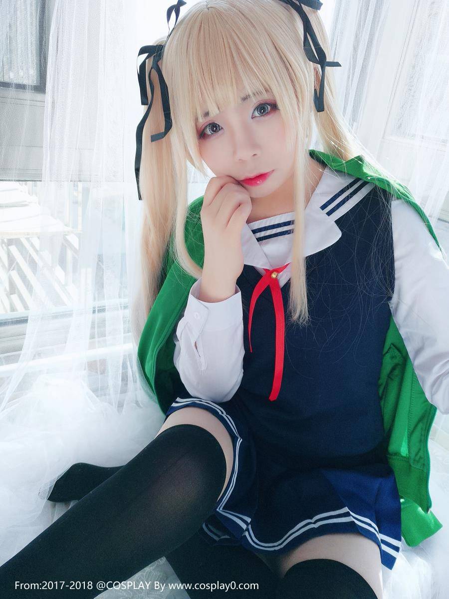 Cosplay福利/路人女主英梨梨制服诱惑黑丝绝对领域Cosplay福利