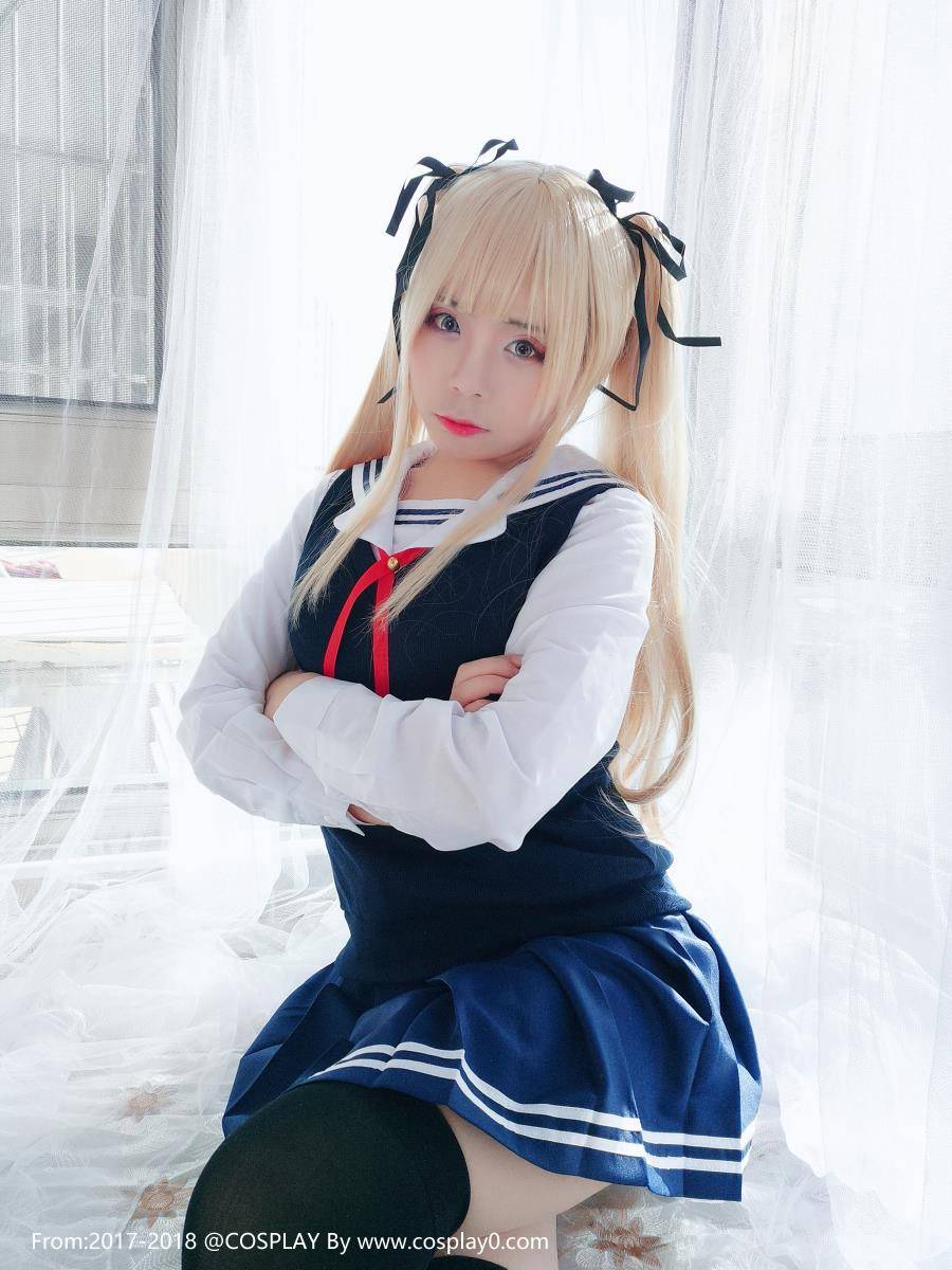 Cosplay福利/路人女主英梨梨制服诱惑黑丝绝对领域Cosplay福利