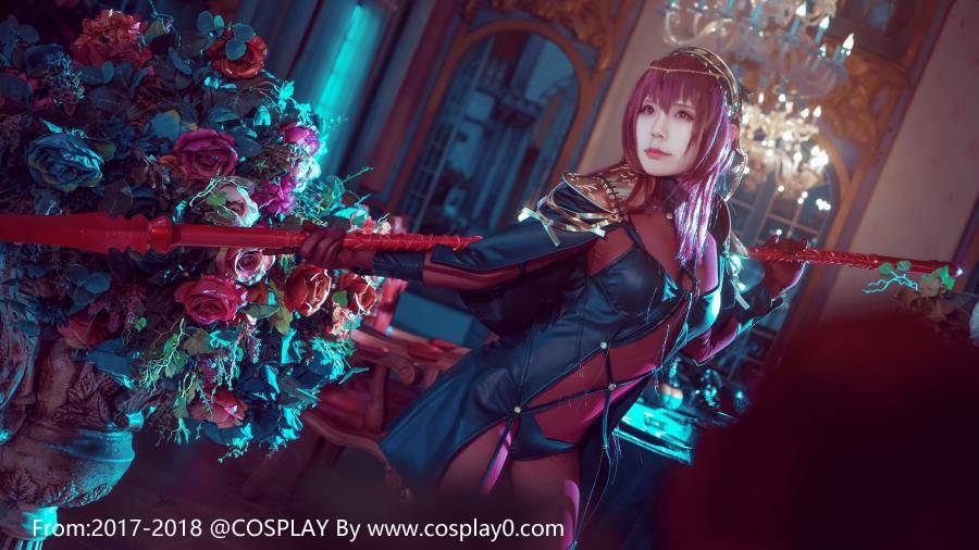 Cosplay福利/性感美女斯卡哈无内衣透明装极度诱惑福利Cosplay番号