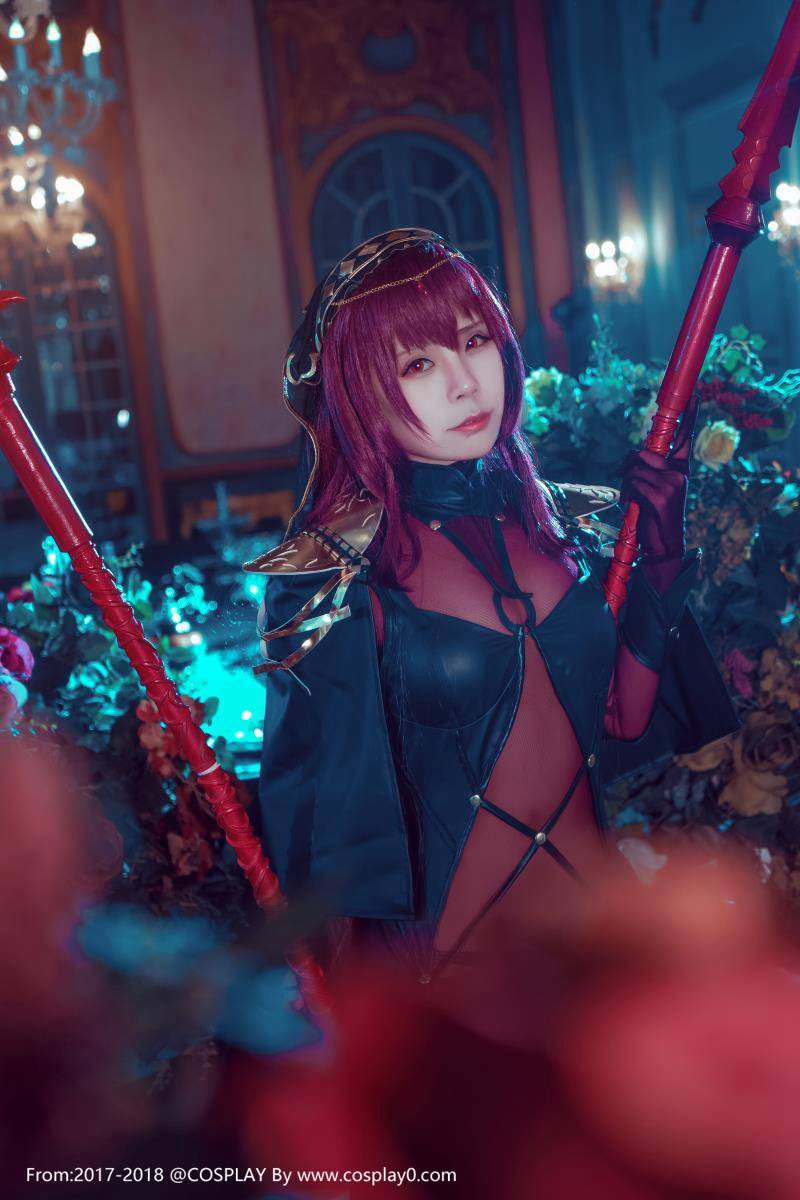 Cosplay福利/性感美女斯卡哈无内衣透明装极度诱惑福利Cosplay番号