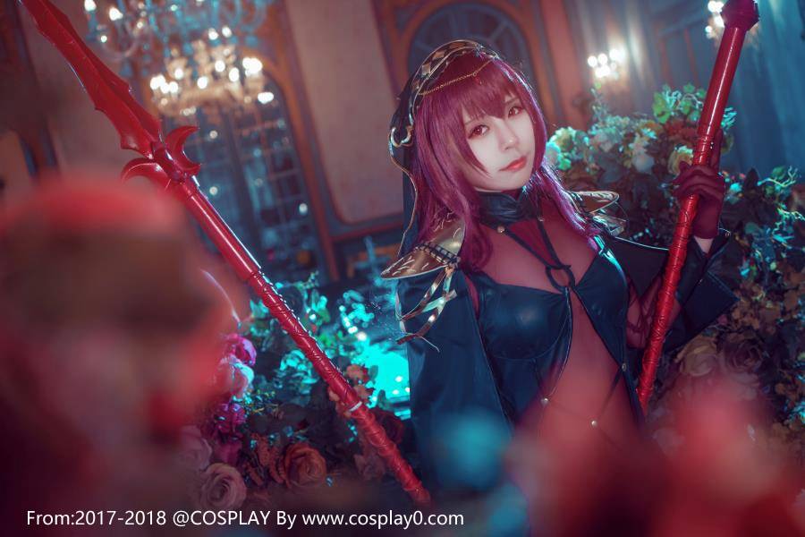Cosplay福利/性感美女斯卡哈无内衣透明装极度诱惑福利Cosplay番号