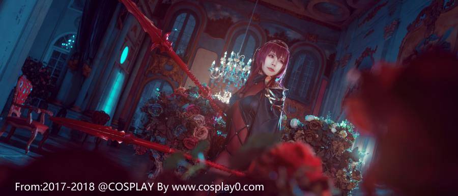 Cosplay福利/性感美女斯卡哈无内衣透明装极度诱惑福利Cosplay番号