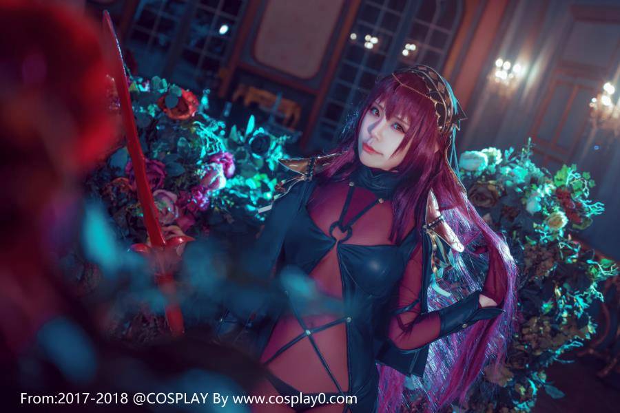Cosplay福利/性感美女斯卡哈无内衣透明装极度诱惑福利Cosplay番号