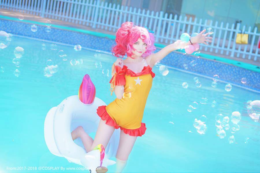 Cosplay福利/王者荣耀小乔水着泳装萝莉裸足无圣光Cosplay福利
