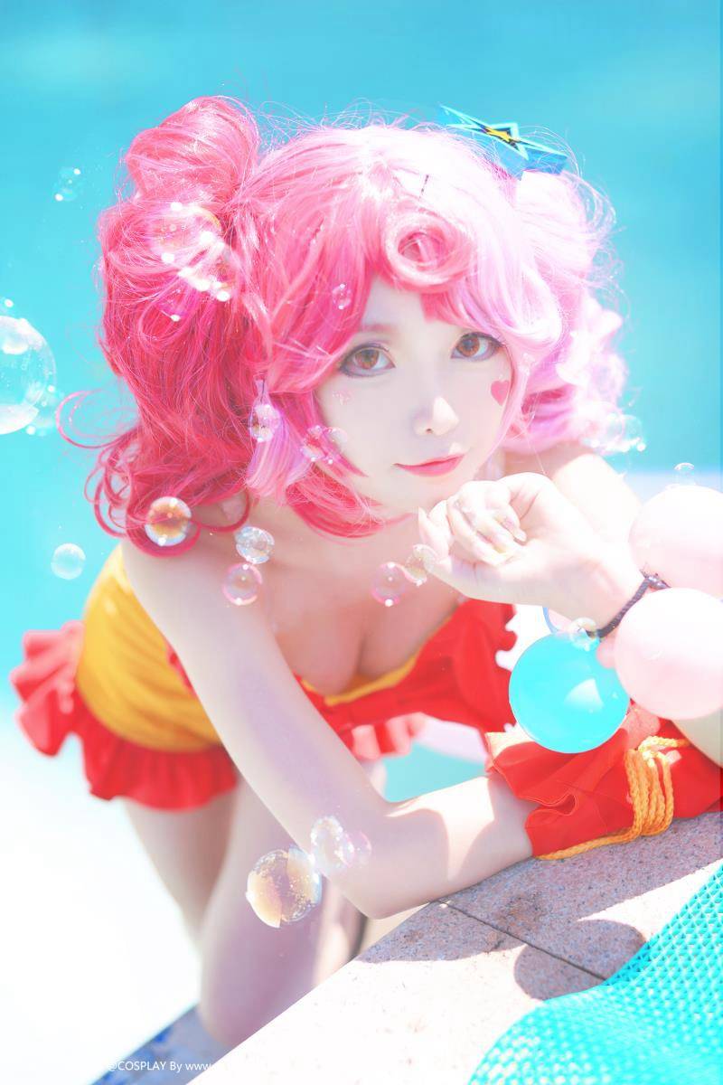 Cosplay福利/王者荣耀小乔水着泳装萝莉裸足无圣光Cosplay福利
