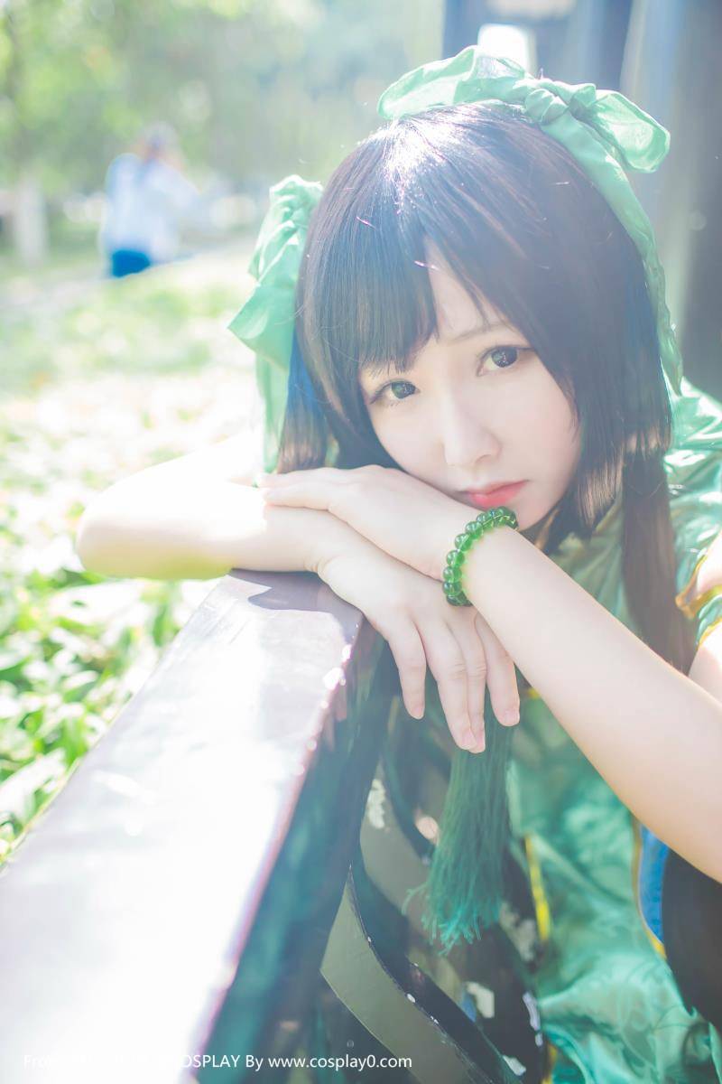 Cosplay福利/王者荣耀小乔孙尚香姐妹花旗袍Cosplay无内裤福利图片