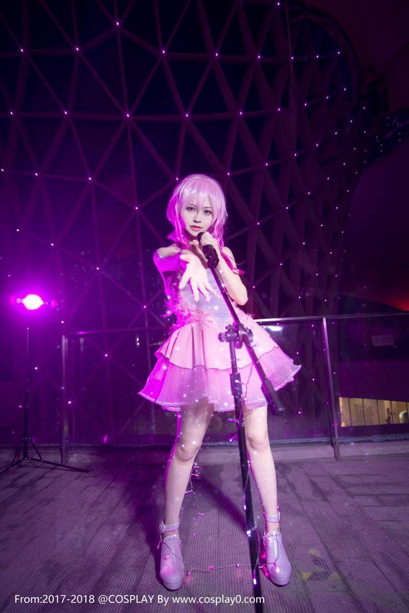 Cosplay福利/汐颜玲罪恶王冠Cosplay楪祈粉羽白丝萝莉诱惑美图