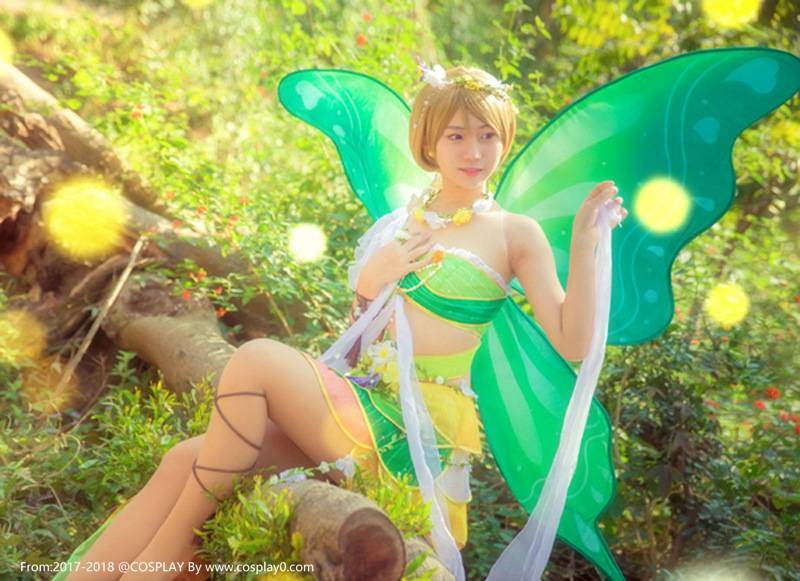 Cosplay福利/萌妹子小泉花阳同人花仙子Cosplay图片写真下载