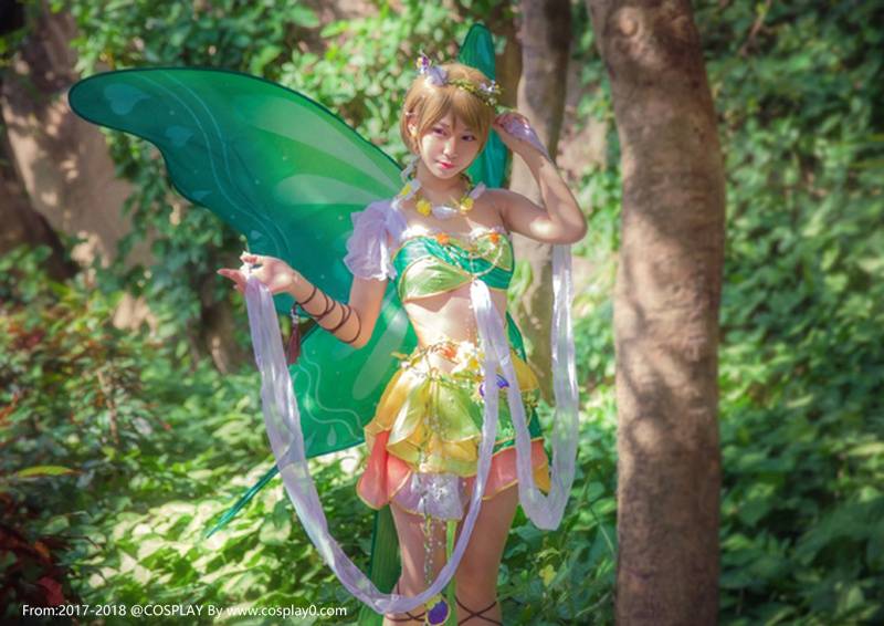 Cosplay福利/萌妹子小泉花阳同人花仙子Cosplay图片写真下载